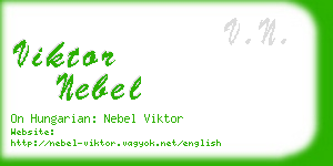 viktor nebel business card